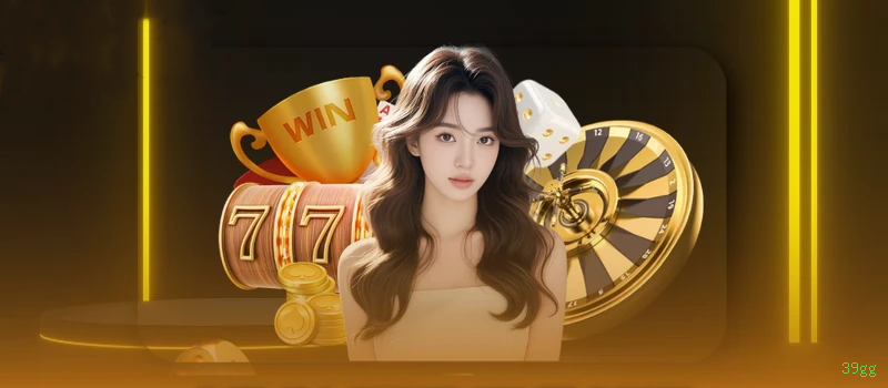 Imagem promocional do cassino online da 39gg mostrando jogos ao vivo